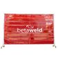 Betaweld Welding Screen & Frame Kit 2 x 3m - Red