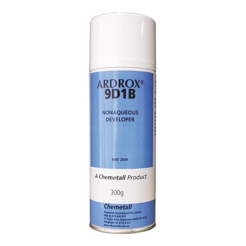 Ardrox 9D1B Non Aqueous Developer Aerosol 300g