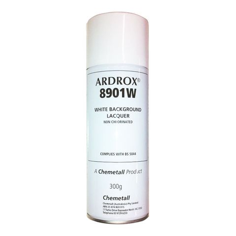 Ardrox 8901W White Background Lacquer Aerosol 300g