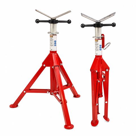 Folding Leg Pipe Stand 1000kg with V-Head
