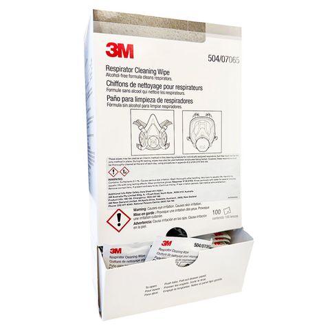 3M 504 Respirator Cleaning Wipes PK100