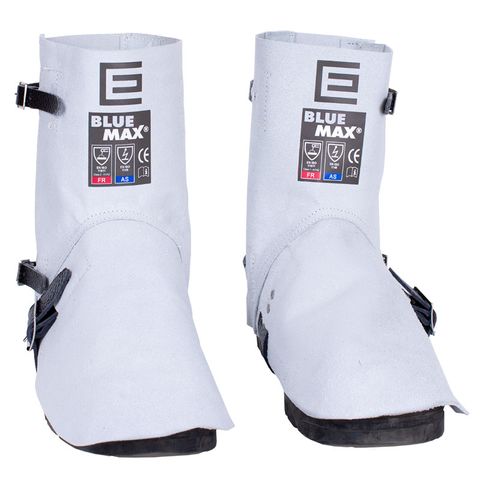 Elliotts Blue Max Chrome Leather Welders Spats