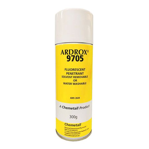 Ardrox 9705 Fluorescent Penetrant Solvent Aerosol 300g