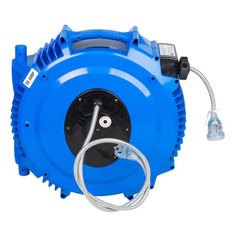 Braided Electrical Cord Reel 20m 10 Amp