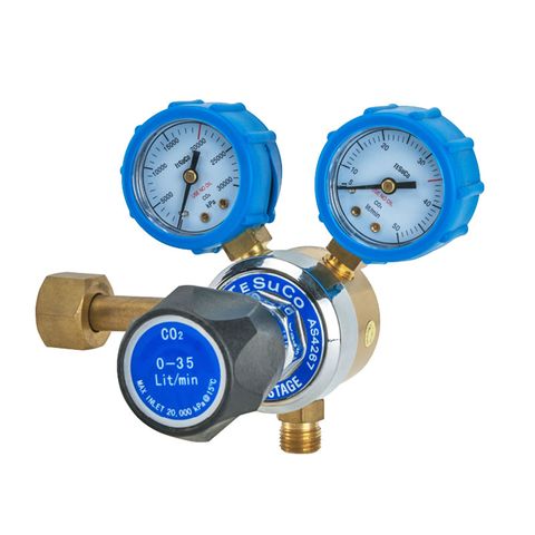 Tesuco Twin Gauge Series CO2 Regulator