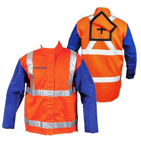 Weldclass Promax HV2 FR Hi-Vis Welding Jackets with Harness Flap