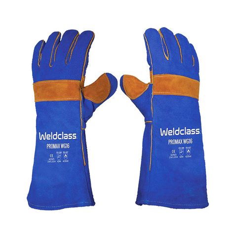 Weldclass Promax Blue & Gold MIG Gloves