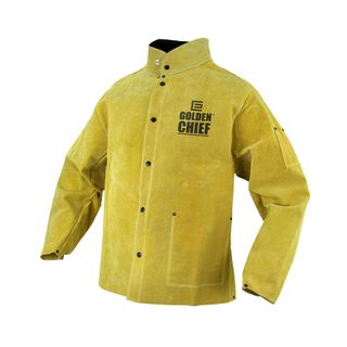 Golden Chief Premium Leather Welding Jacket - Large