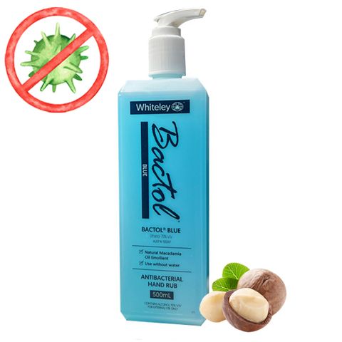 Bactol Blue Hand Sanitiser with Macadamia oil (500mL)