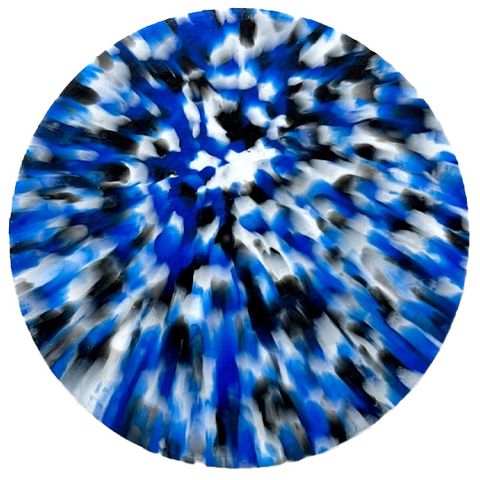 Marble Blue/Blk/White 120mm x 4mm