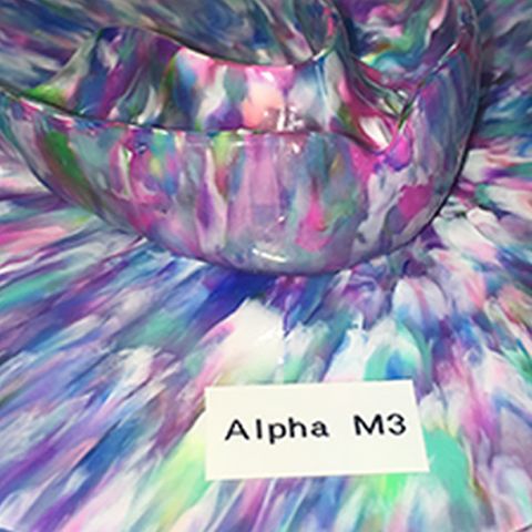 Marble Purple Multi Special SQ 4mm 125mm