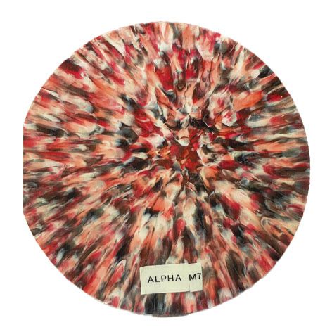 Marble Red/Wh/Blk Multi 120mm x 4mm