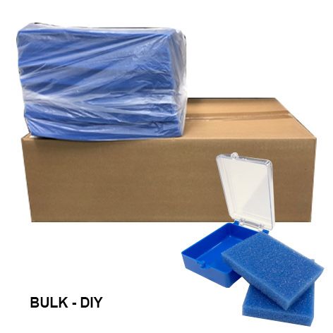 DIY Bulk Buy - Plastic Box 2" - Blue w/clear lid (500pcs)