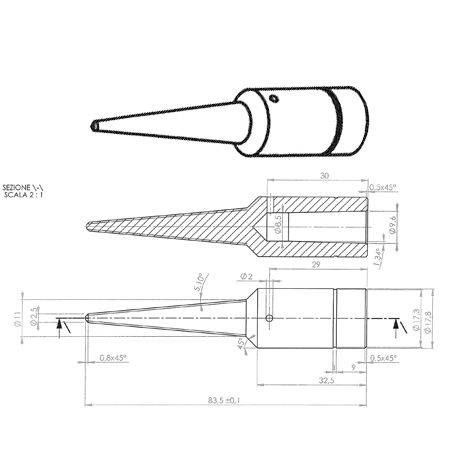 Sirio Left Brush Chuck for Lathe