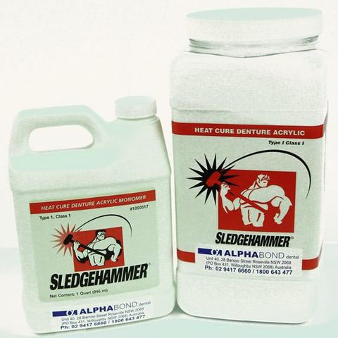 Sledgehammer Clear 5lb Powder + 1qt Liquid - Heat Cure