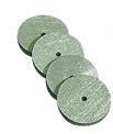 Rubber Polish Wheels Green 100pcs 22x3.5