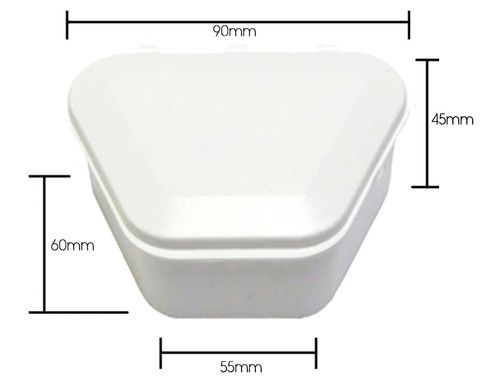 Denture Storage White 43mm 12pces