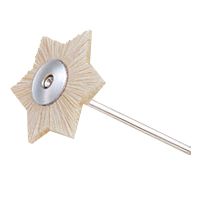 Hexagonal Brushes Goat-hair White 13mm 15pcs