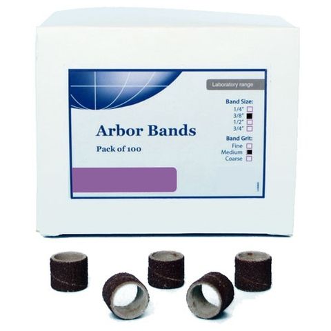 Arbor Bands 3/8 Medium 100pcs