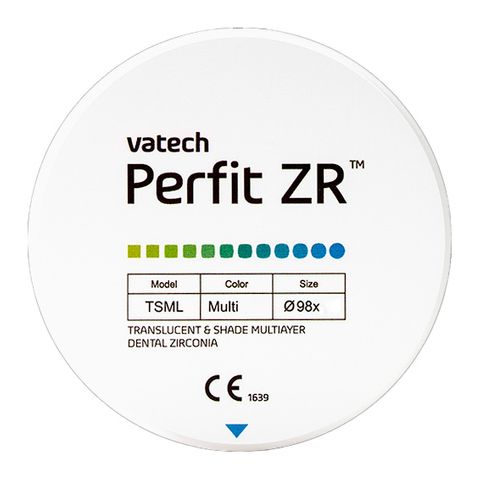 Perfit ZR 98x18 TSML A1 Multilayer Zirconia Blank