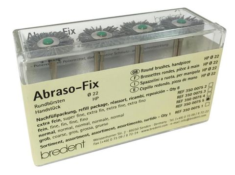 Abraso-Fix Round Brush GreenCoarse 22mm 8pcs