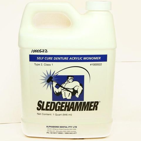 Sledgehammer 1 Quart Liquid - Self Cure