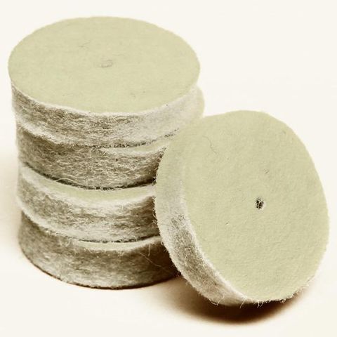 Felt Wheels Medium 534M 1 x 3/16in 100pcs