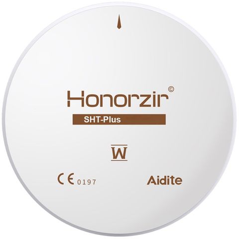 White SHT-PW Honorzir Zirconia Blank 98x20 HT