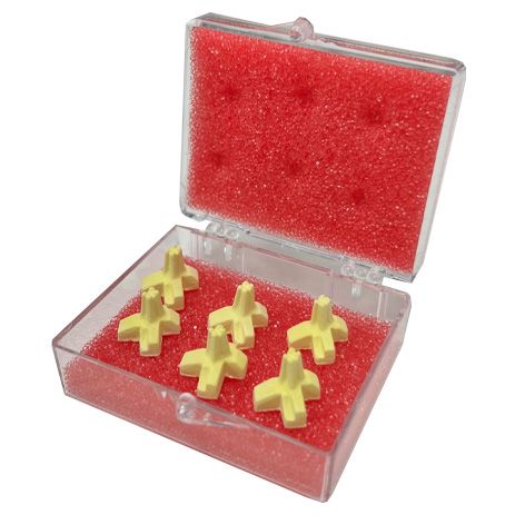 Firing Pegs Color Yellow Small Bicuspid Set 6pcs