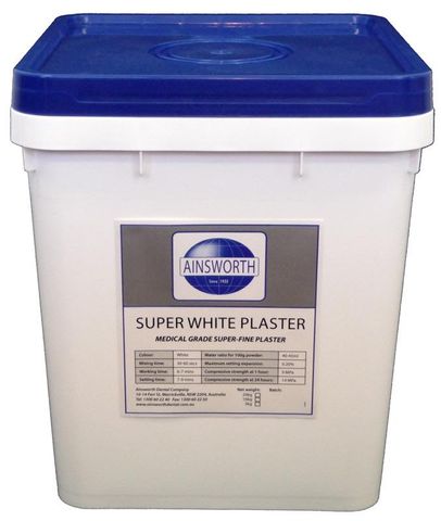 Super White Plaster 20kg Pail
