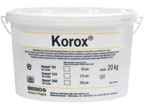 Korox 50um Corundum Blasting Material 20kg