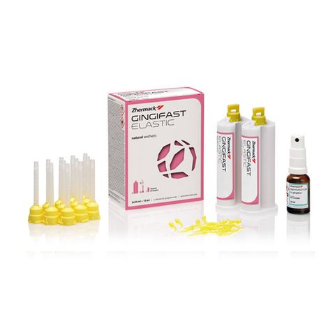Gingifast Elastic 2 x 50ml with 1 x 10ml Separator and 12 x Yellow mixing tips