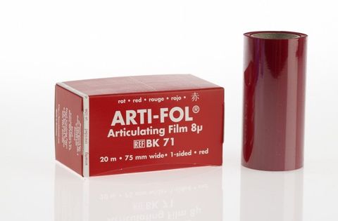 Arti-Fol Film Red 75mm Wide 8u 1-sided