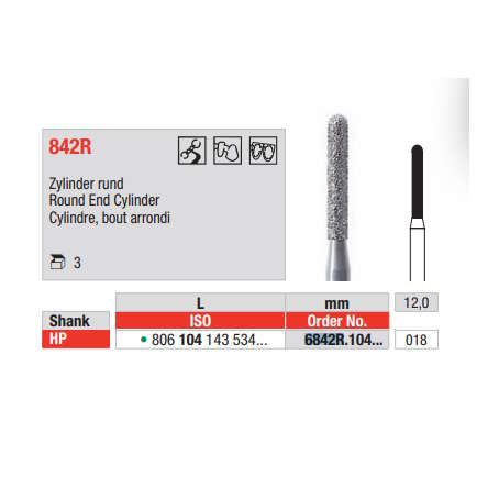 Diamond Bur 6842R.018HP