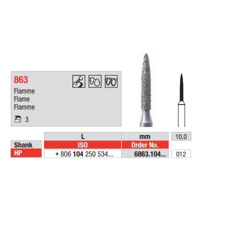 Diamond Bur 6863.012HP