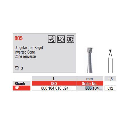 Diamond Bur 805.104.012 HP