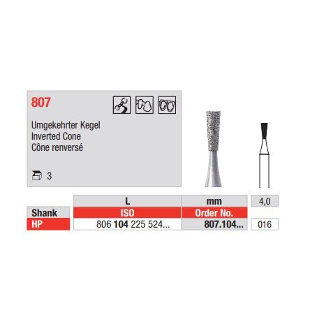 Diamond Bur 807.104.016 HP