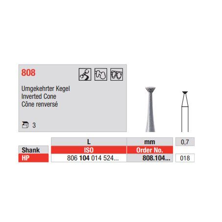 Diamond Bur 808.104.018 HP