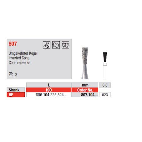 Diamond Bur 807.104.023 HP