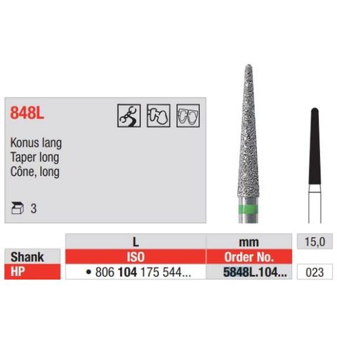 Diamond Bur 5848L.023HP