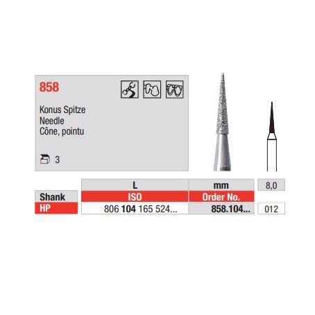 Edenta 858 HP Diamond Bur