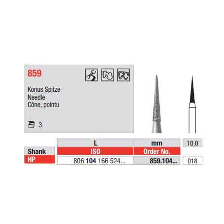Diamond Bur 859.018 HP