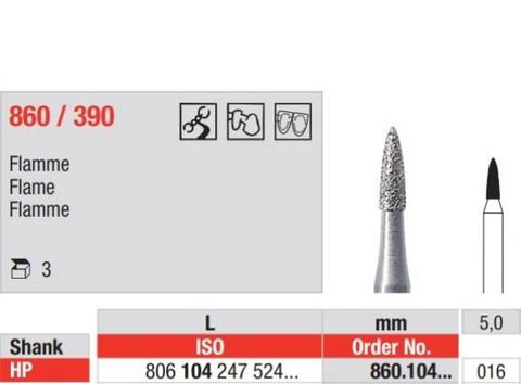 Diamond Bur 860.016 HP