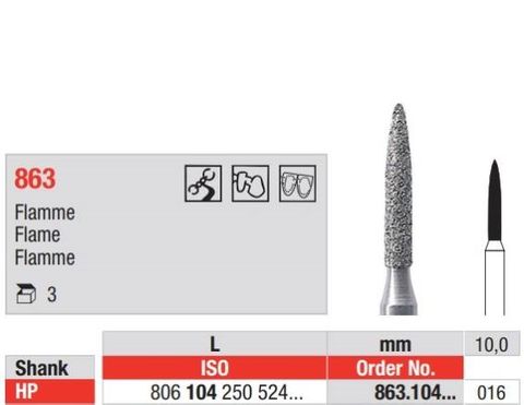 Diamond Bur 863.016 HP