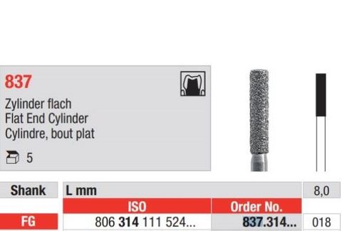 Diamond Bur 837.018 HP