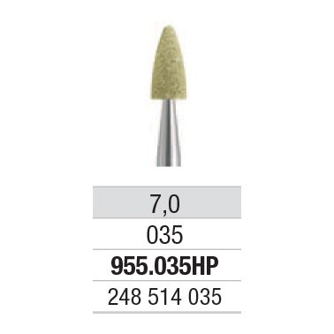 Ceratec Rounded Cone Ceramic Polisher