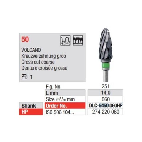 Carbide Bur HP DLC Volcano