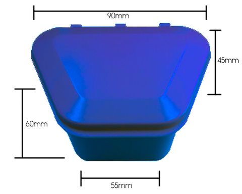 Denture Storage Box Dark Blue 12pcs