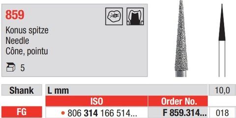Diamond F859.314.018FG 5pc/pkt