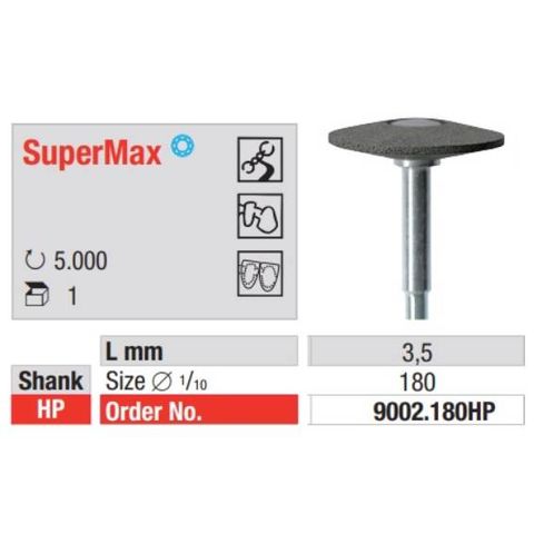 Supe Max Knife Edge Wheel 9002.180HP 1PC